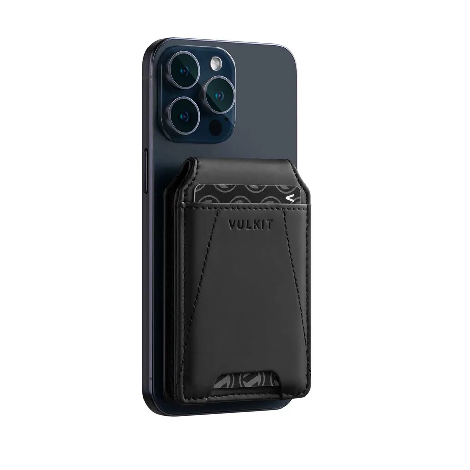 VULKIT VPA109 Portafoglio Magnetico Telefono Nero 4 Carte