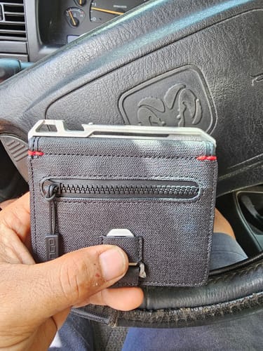 Dango Pocket Clip XL fermasoldi alluminio Satin Silver