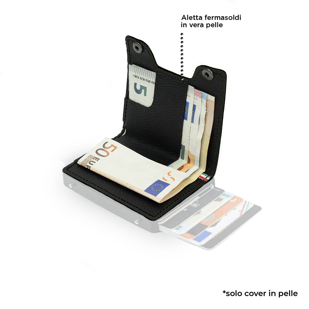 SLim Cover Pelle Be Tasck Saffiano Nero cover pelle saffiano