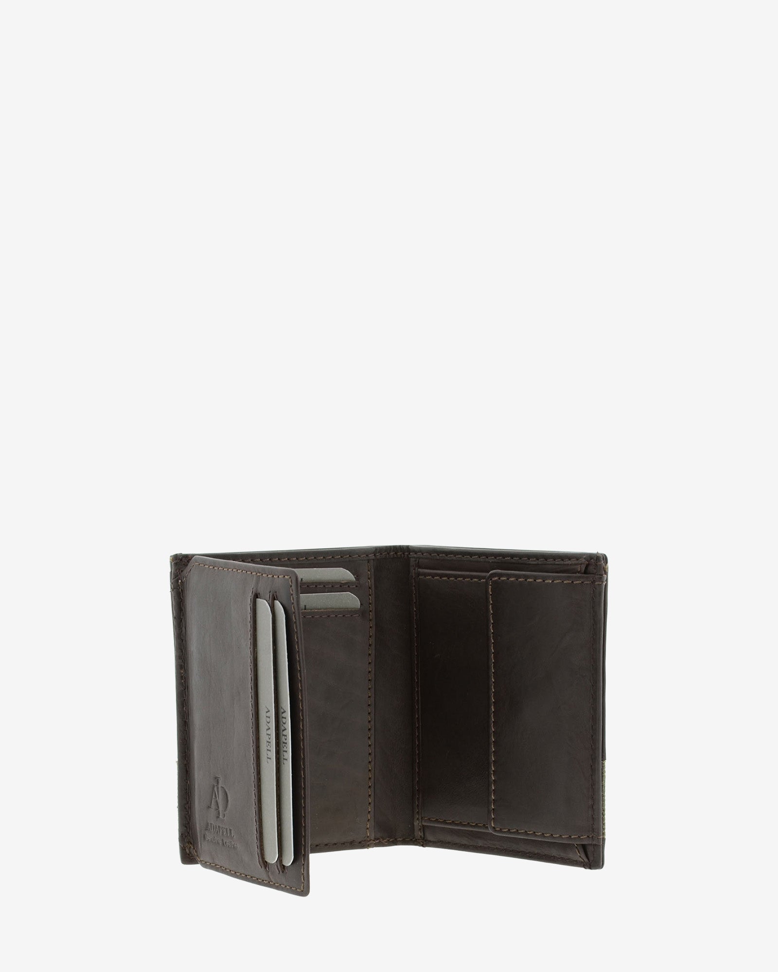 Adapell Range 1618 portafoglio uomo cuoio RFID canvas