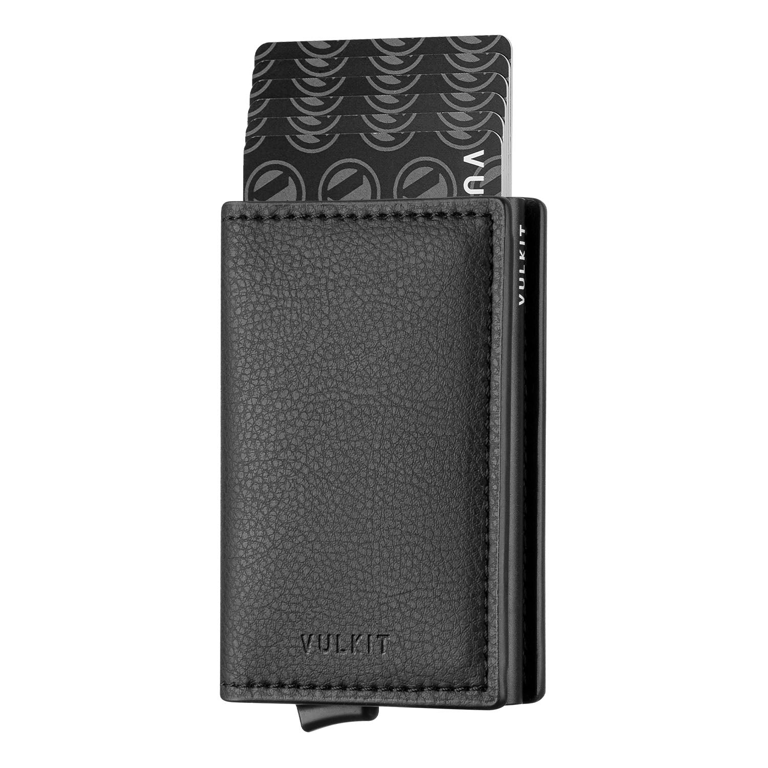 VULKIT VC201 porta carte alluminio RFID marrone bifold