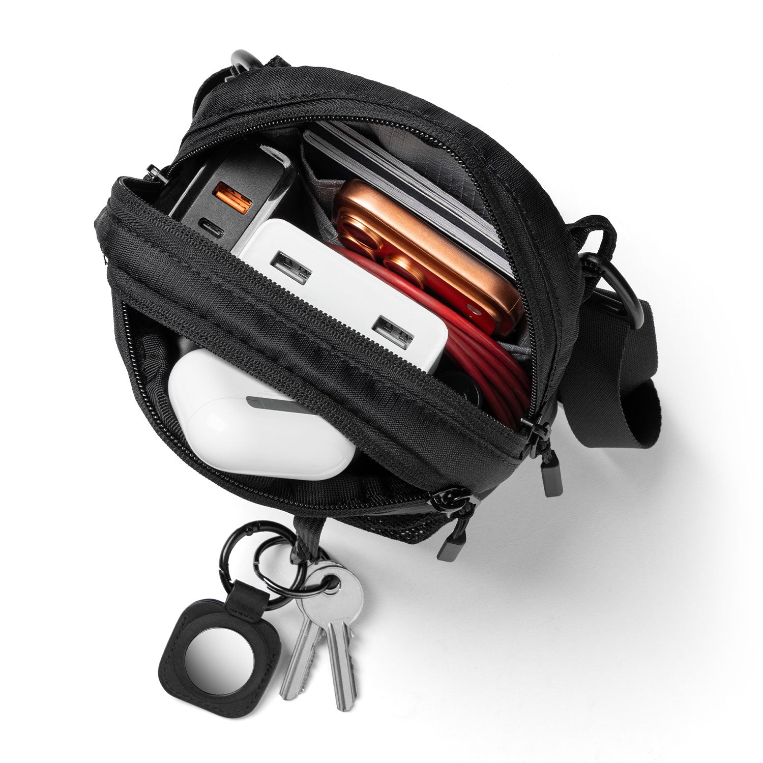 VULKIT VB115 City Flux Tracolla 1,3L Nero Compatta