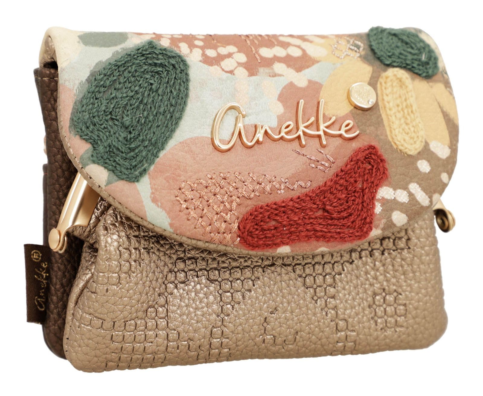 Anekke Blossom Portafoglio patta donna chiusura bacio