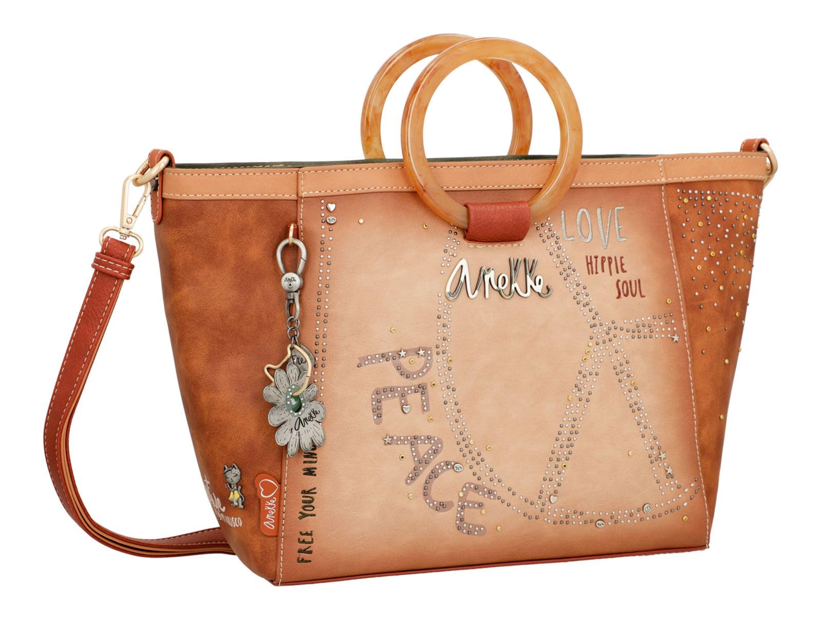 ANEKKE Bloom Flowers Borsa Tracolla 40x25x12 cm