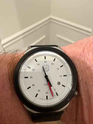 Dango Dapper orologio pelle 45mm quadrante nero marrone