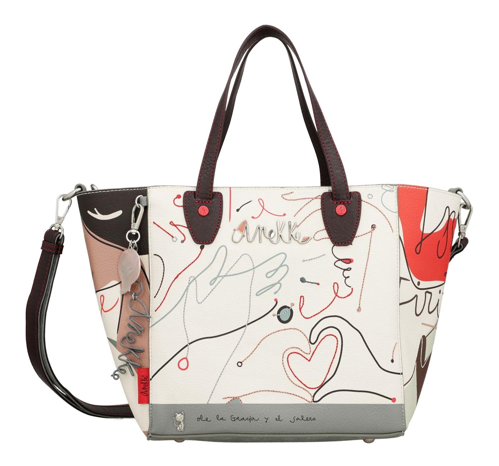 Anekke Alma Ole shopper + tracolla set multicolor