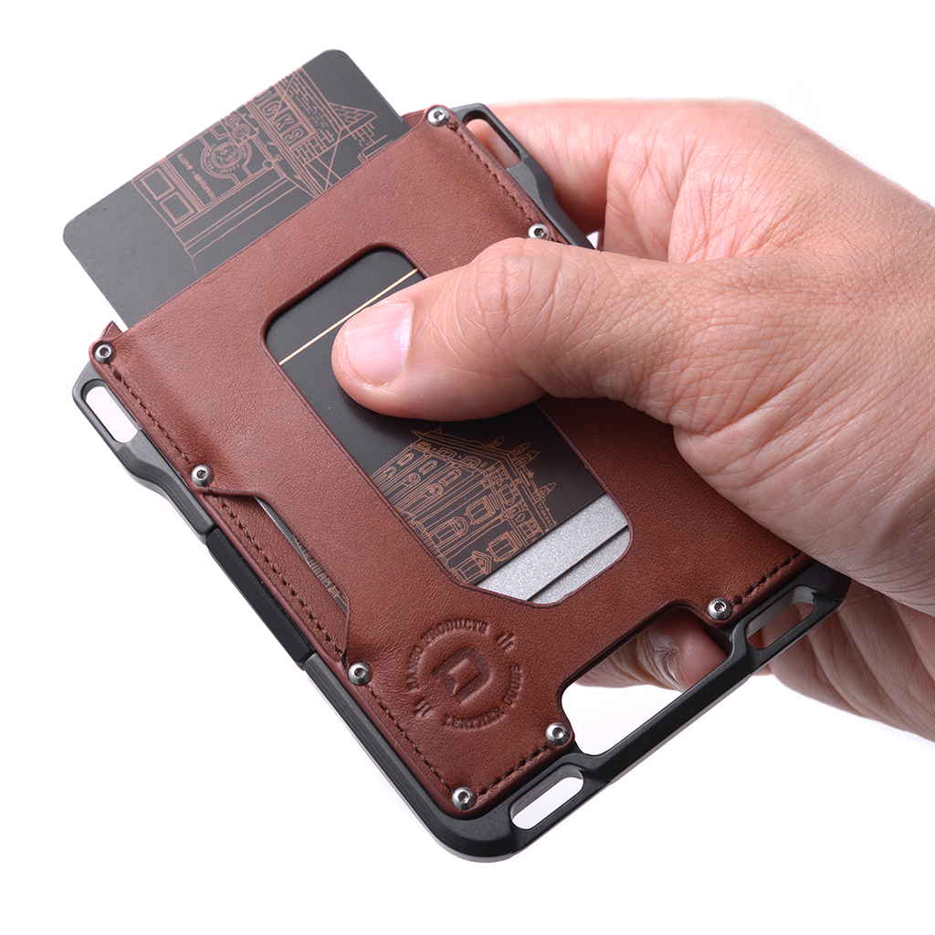 Dango M1 Maverick portafoglio pelle whiskey brown RFID