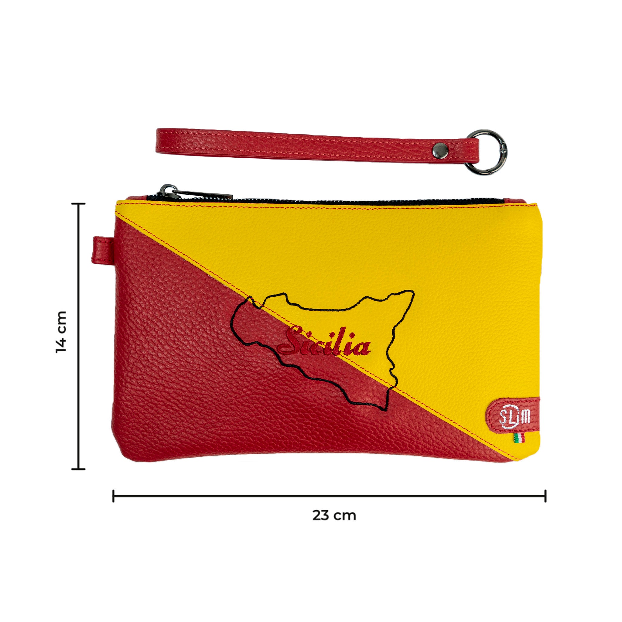SLim Pochette Polsiera bottalato Sicilia Isola 23x14 cm