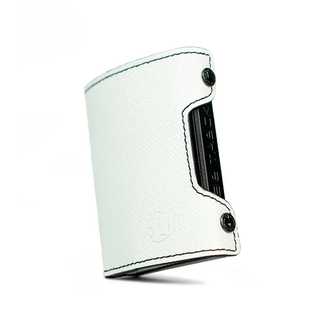 SLim Be Tasck Saffiano Bianco Nero Frame Nero