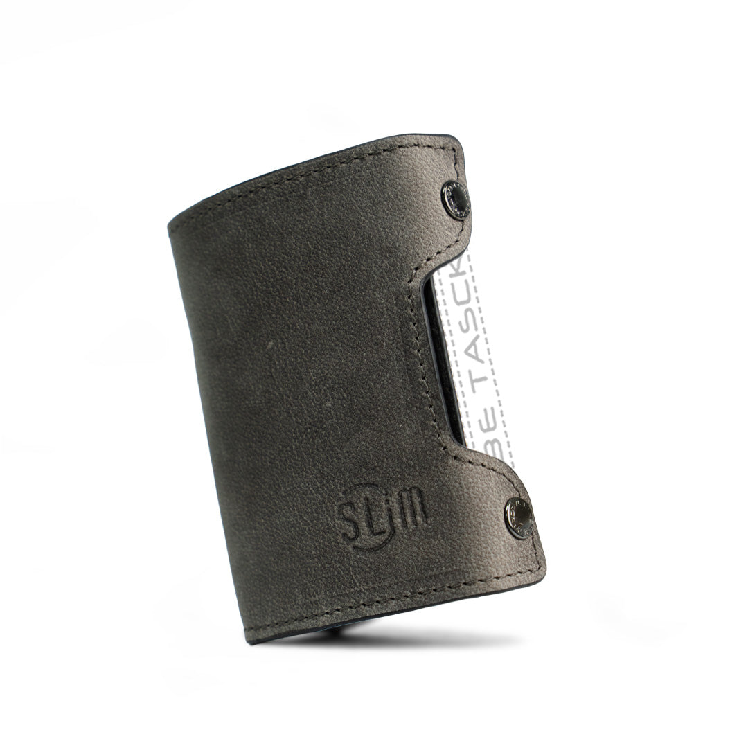 SLim Be Tasck Cover Pelle Grigio Crazy Horse