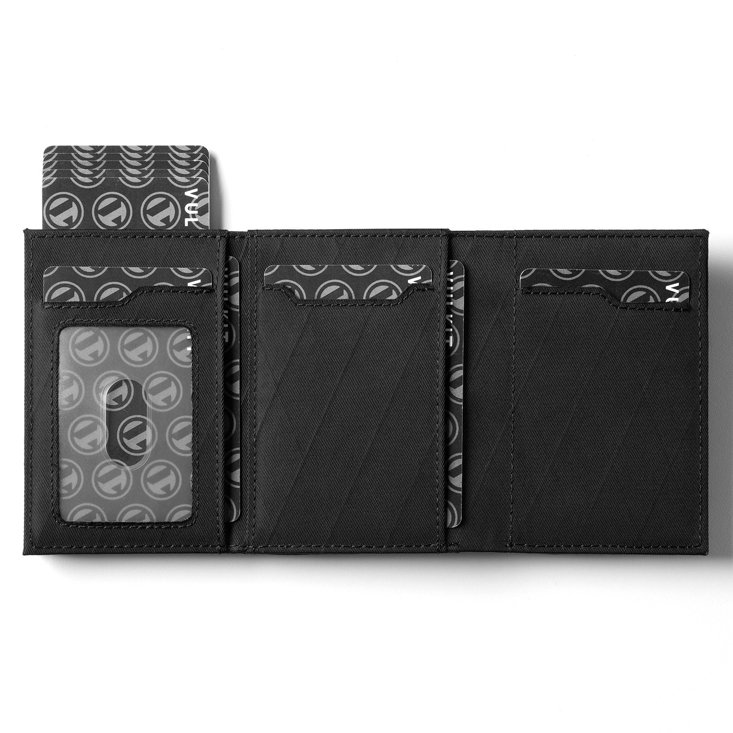 VULKIT Pop Up Wallet VC302F Portafoglio Nero Impermeabile