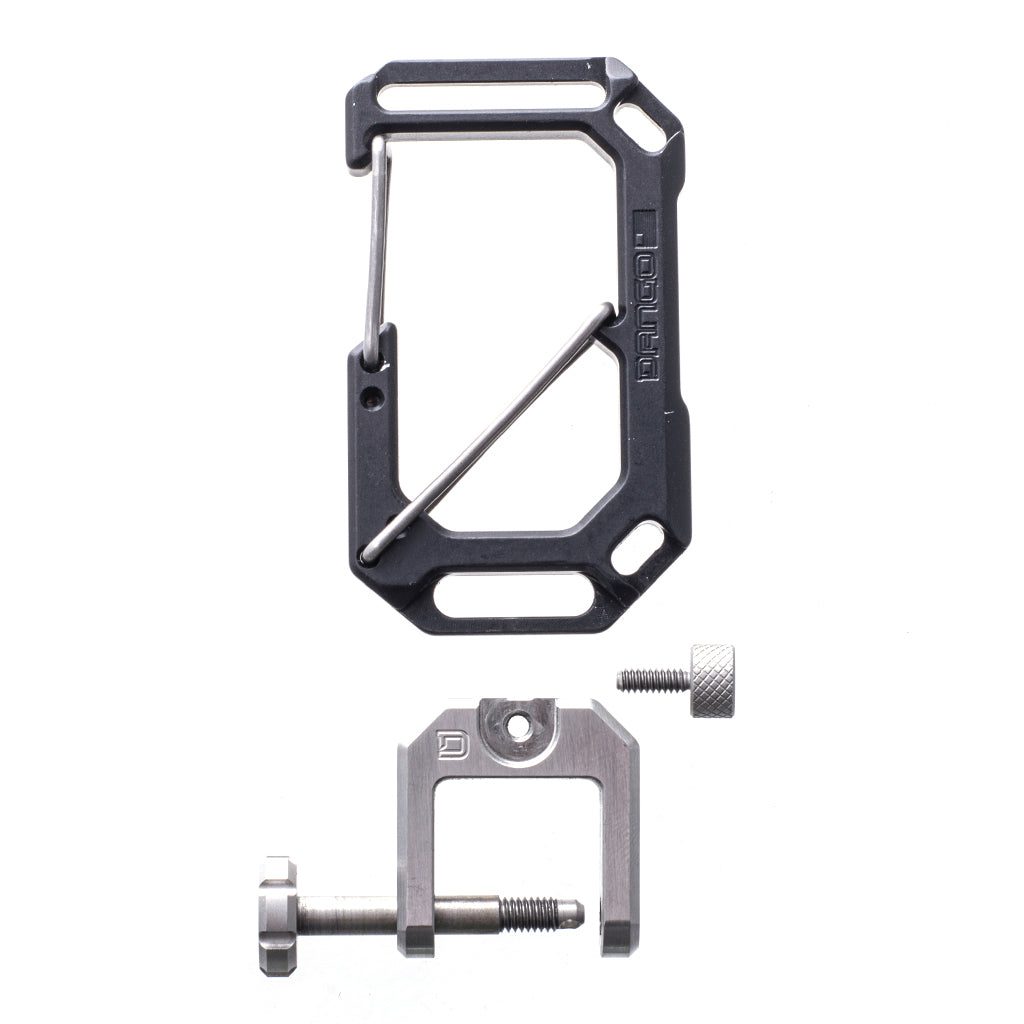 Dango Carabiner Moschettone Alluminio + Portachiavi 8 Chiavi