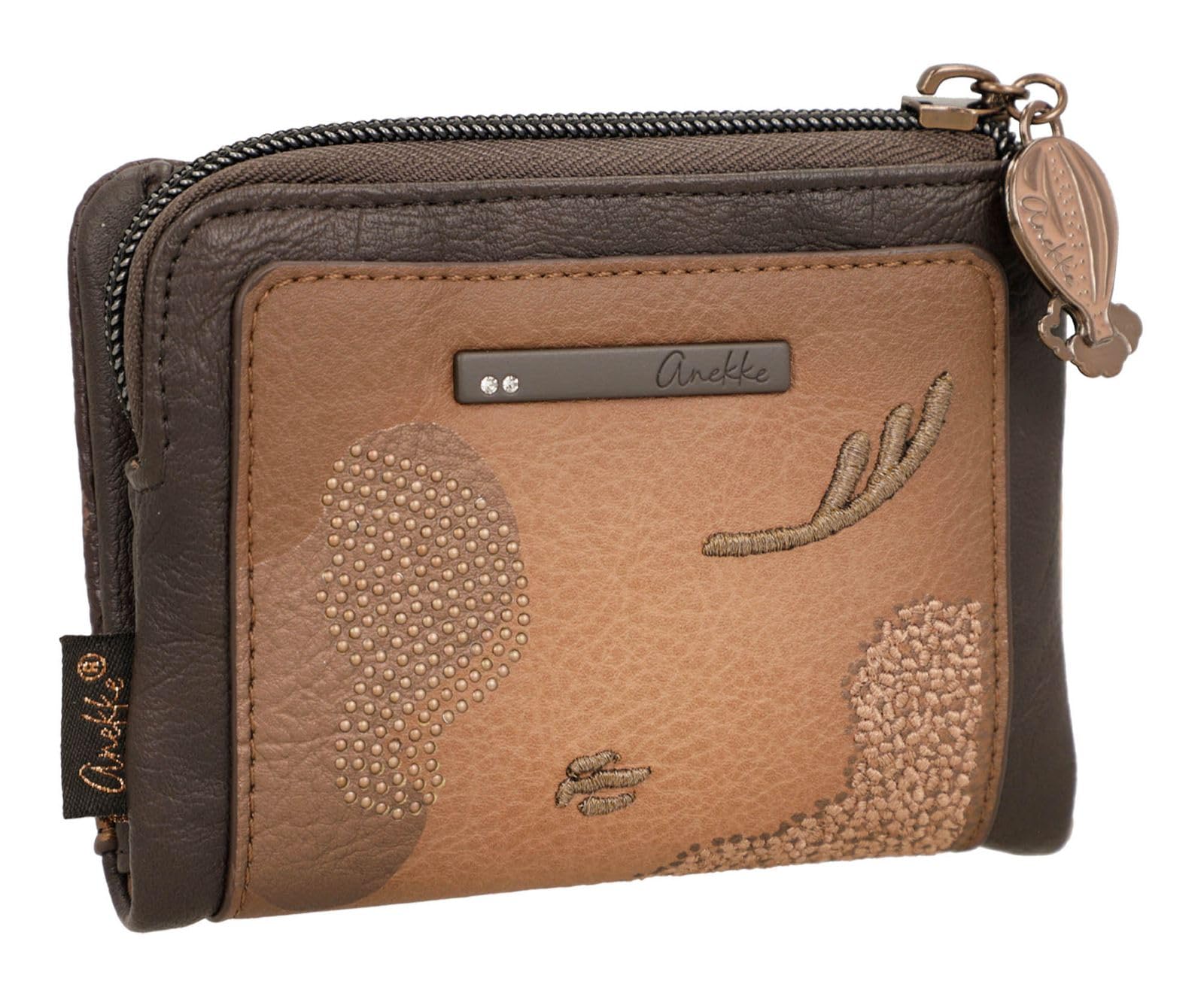 Anekke Voyage Portafoglio piccolo RFID morbido anti-RFID