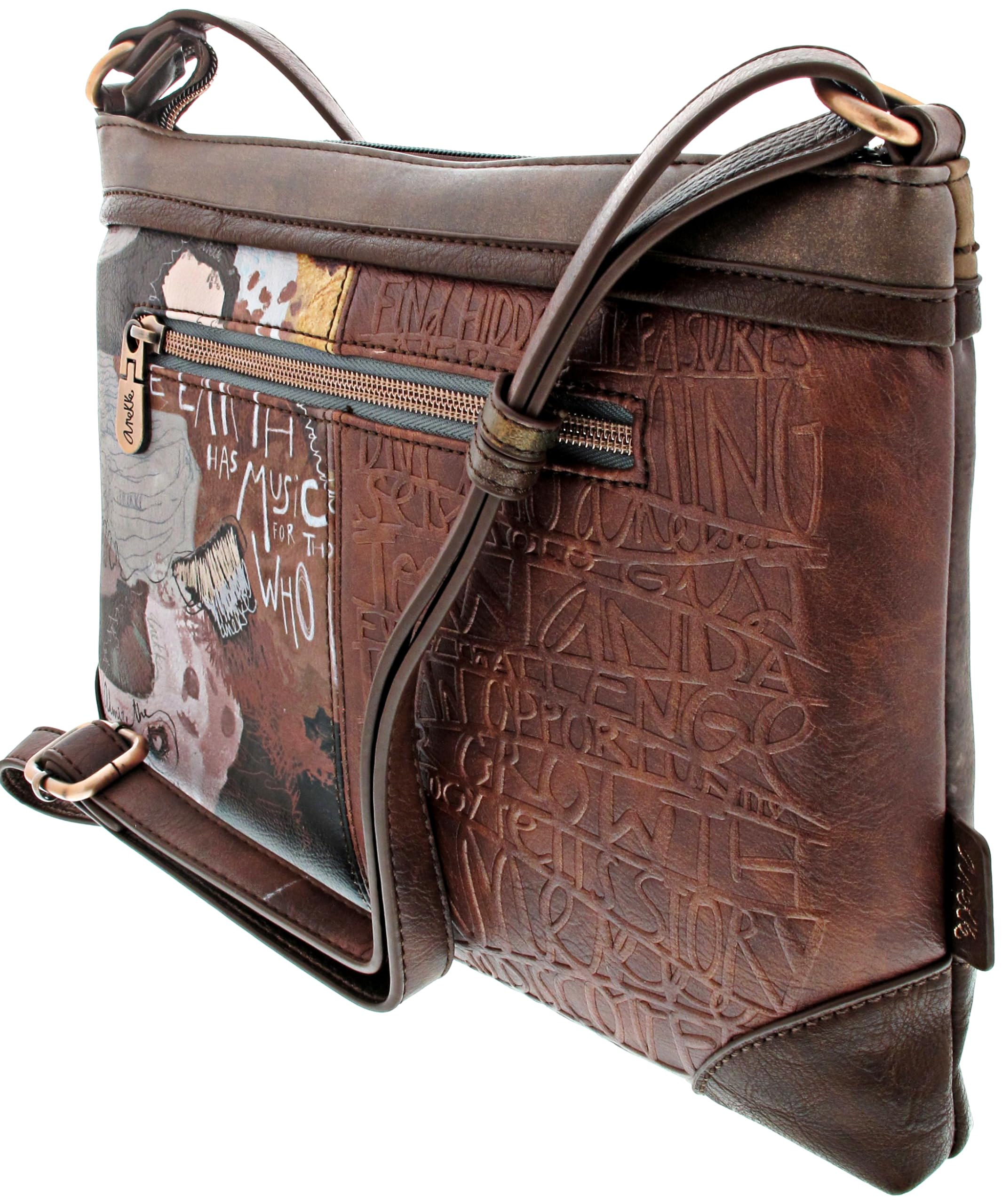 Anekke Core borsa a tracolla media 29x22x5 cm ecopelle