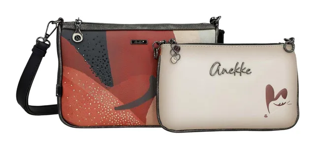 Anekke Eikon Borsa a Tracolla 2 in 1 Stampa Arte