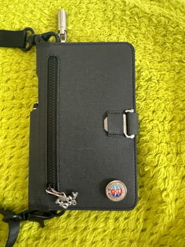 Dango P02 Pioneer portafoglio viaggio nero DTEX porta passaporto