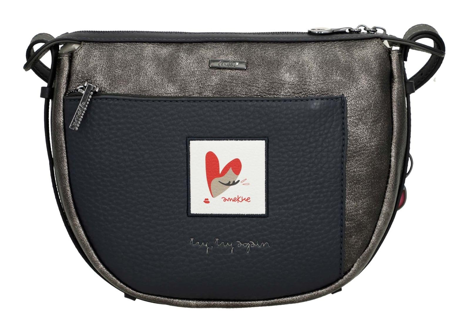 Anekke Eikon borsa a tracolla ovale donna stampata