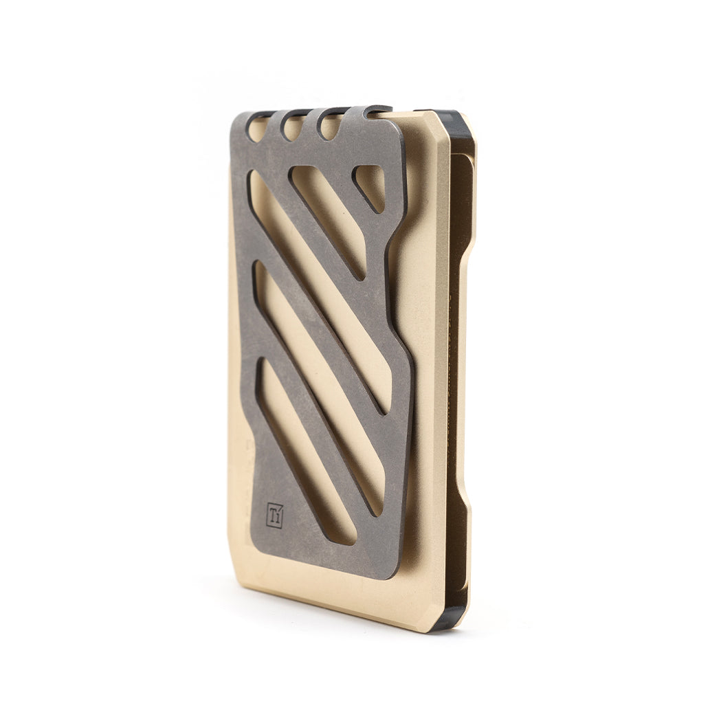 Dango SK1 Slide Kick portafoglio Champagne Gold RFID 6 carte