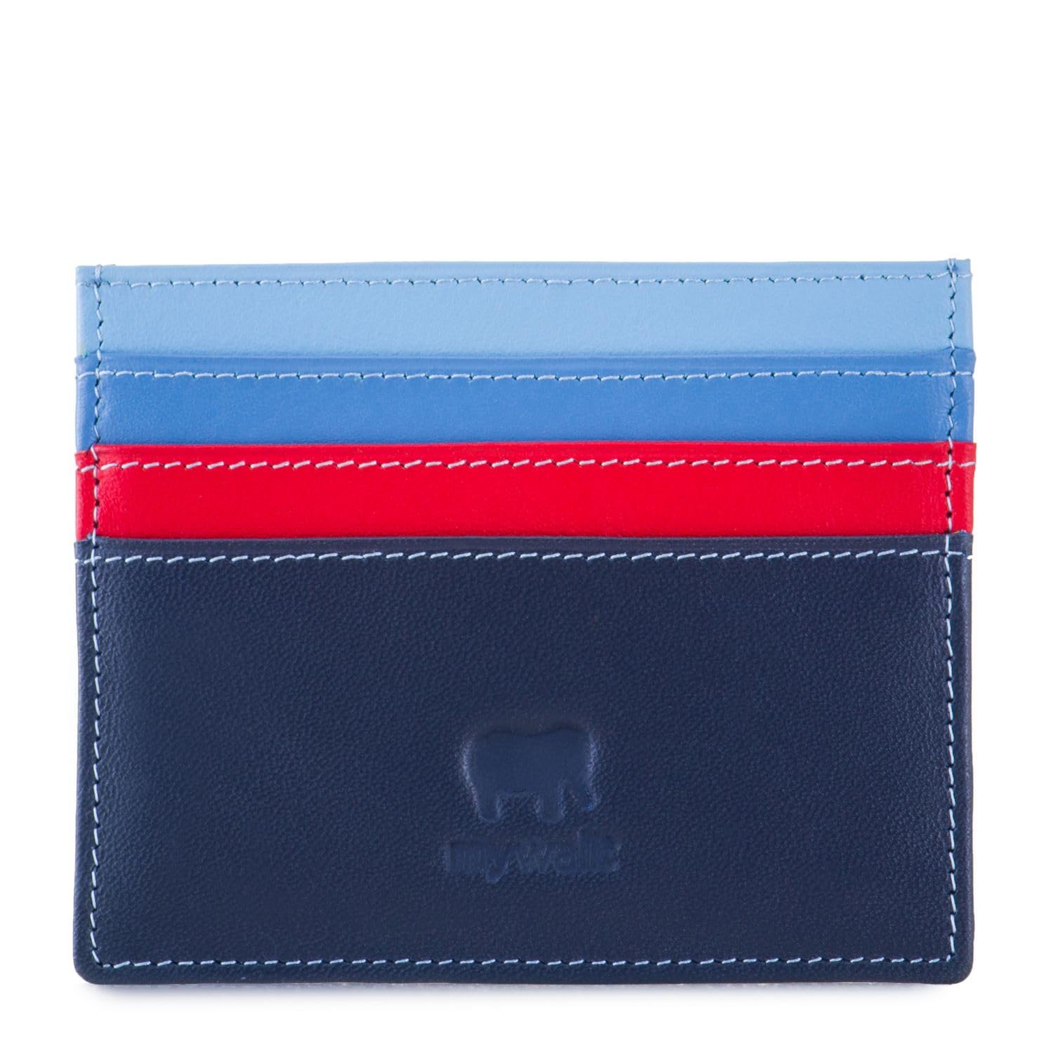 Mywalit Milano portafoglio pelle blu taglia unica