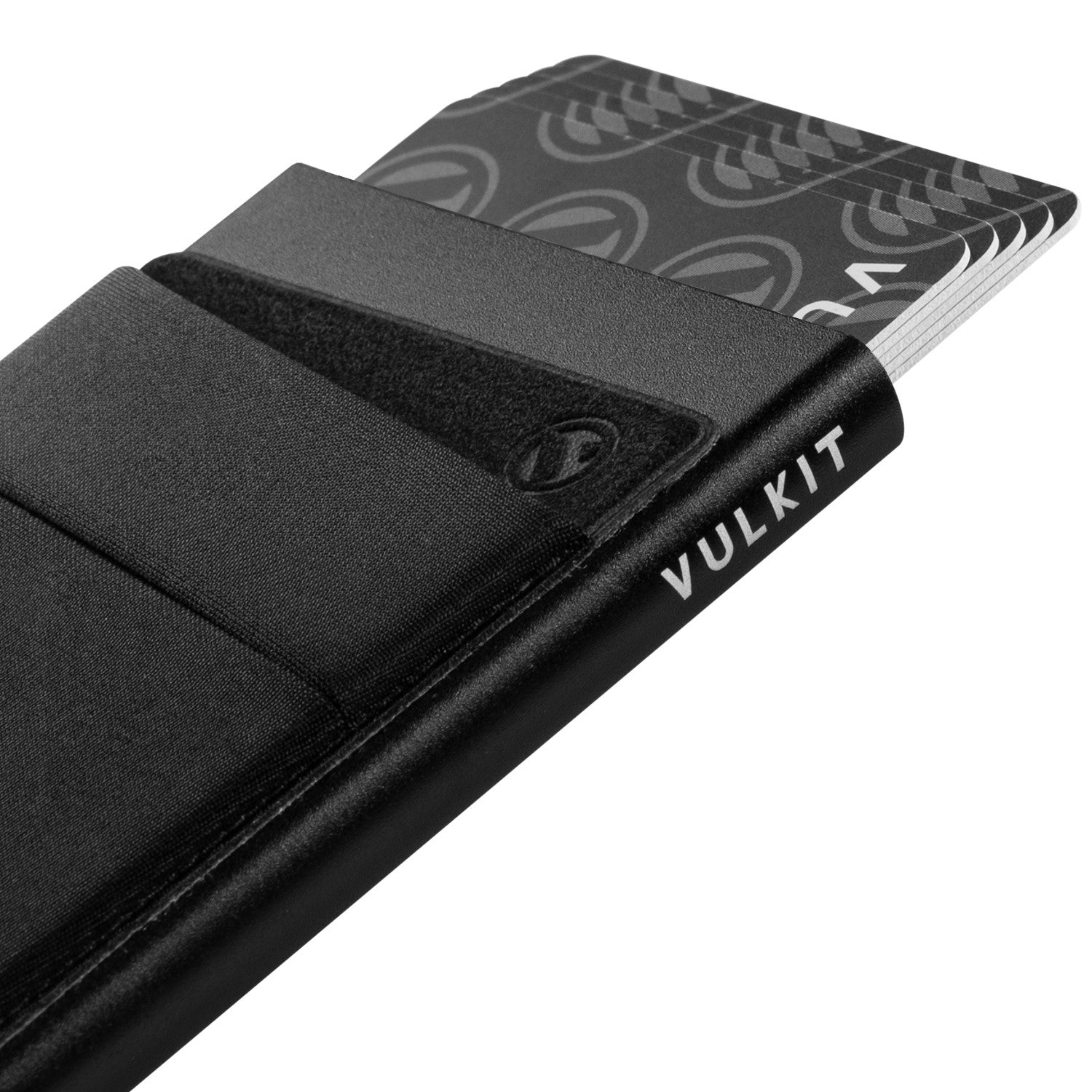 VULKIT VC104 porta carte slim alluminio nero monete