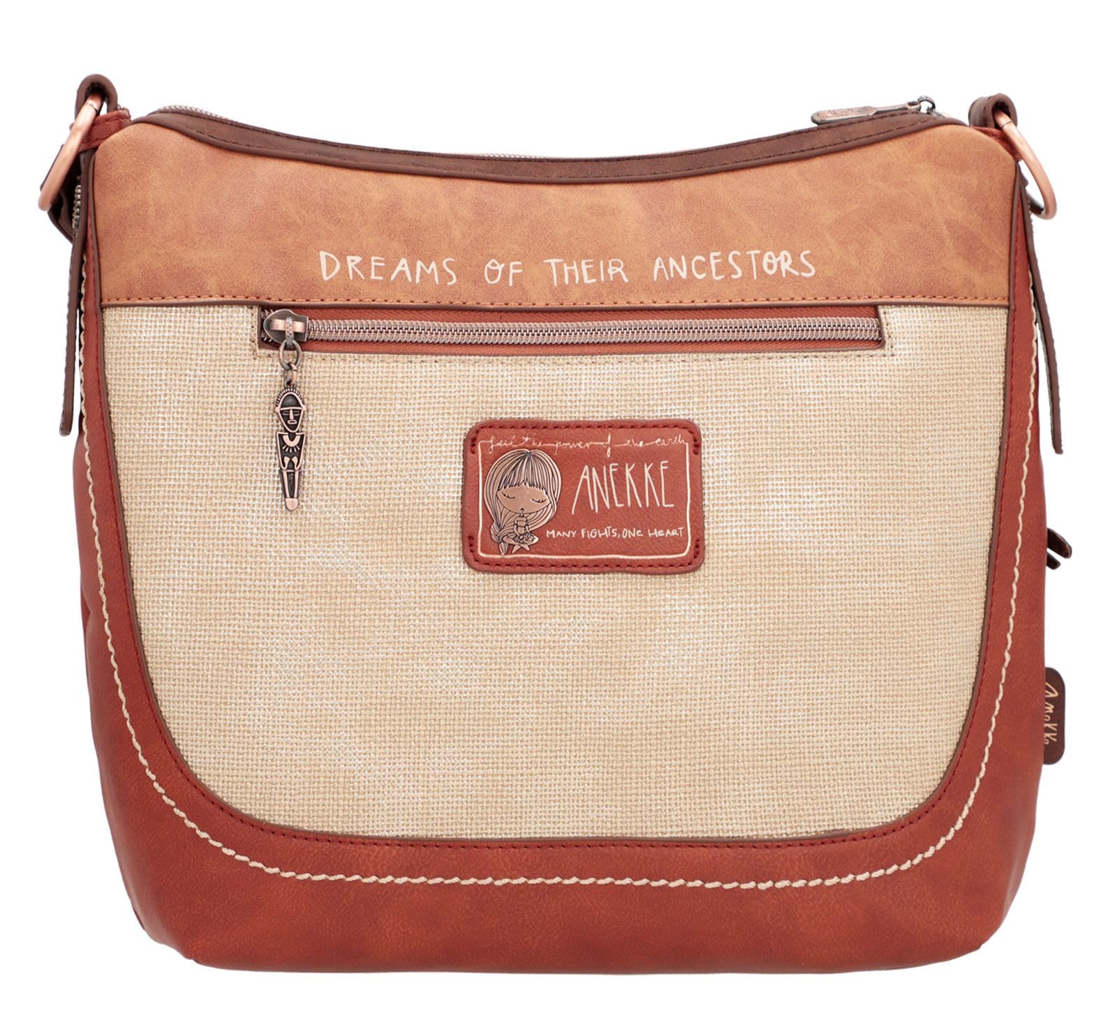 Anekke Menire borsa a tracolla grande ecopelle 31x25x8