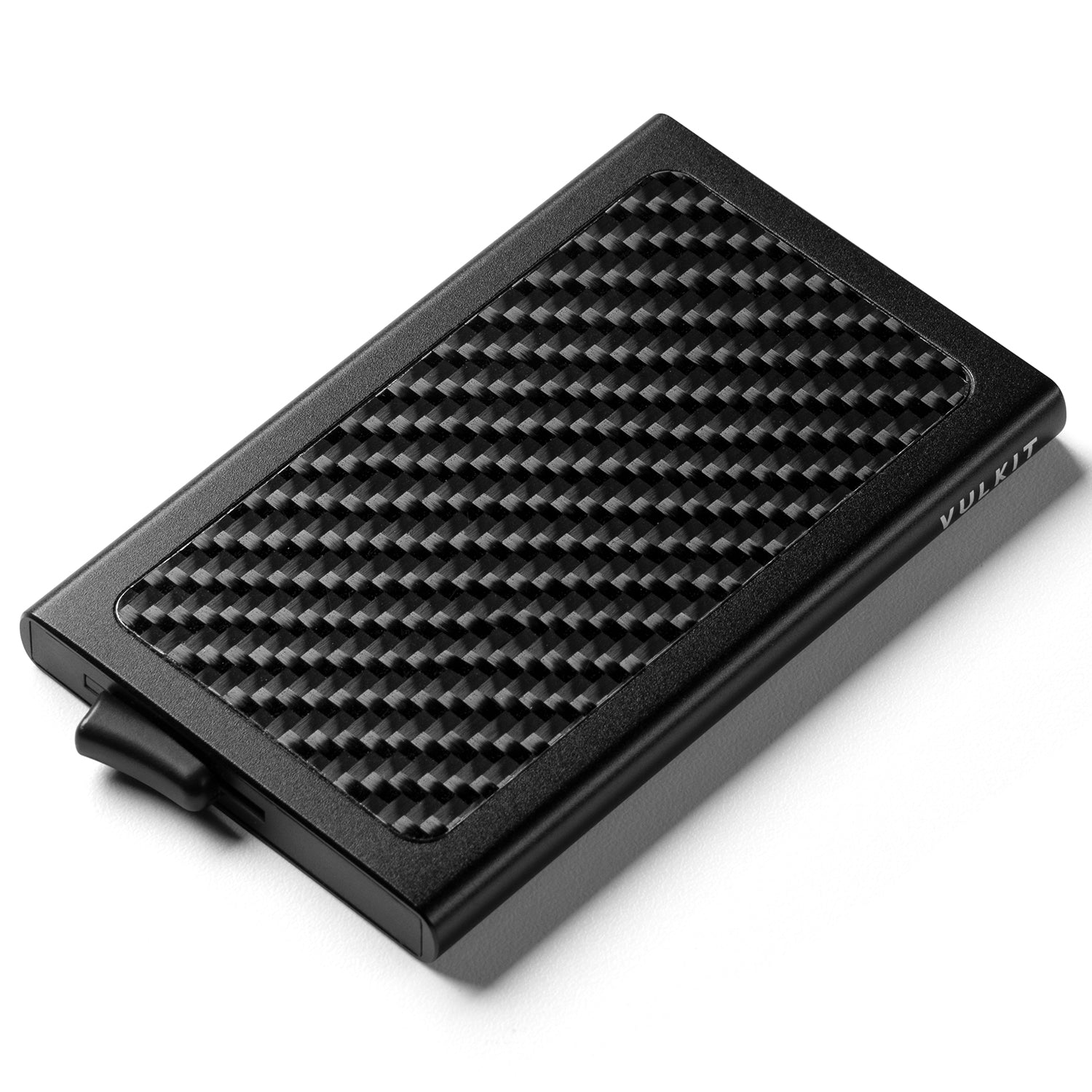 VULKIT VC101 Portacarte Alluminio Carbon Nero 5 Carte