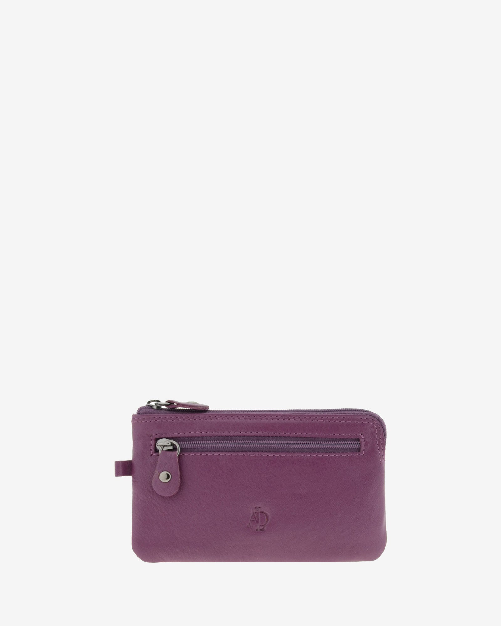 Adapell 8079 portamonete fino pelle nero doppia zip chiavi