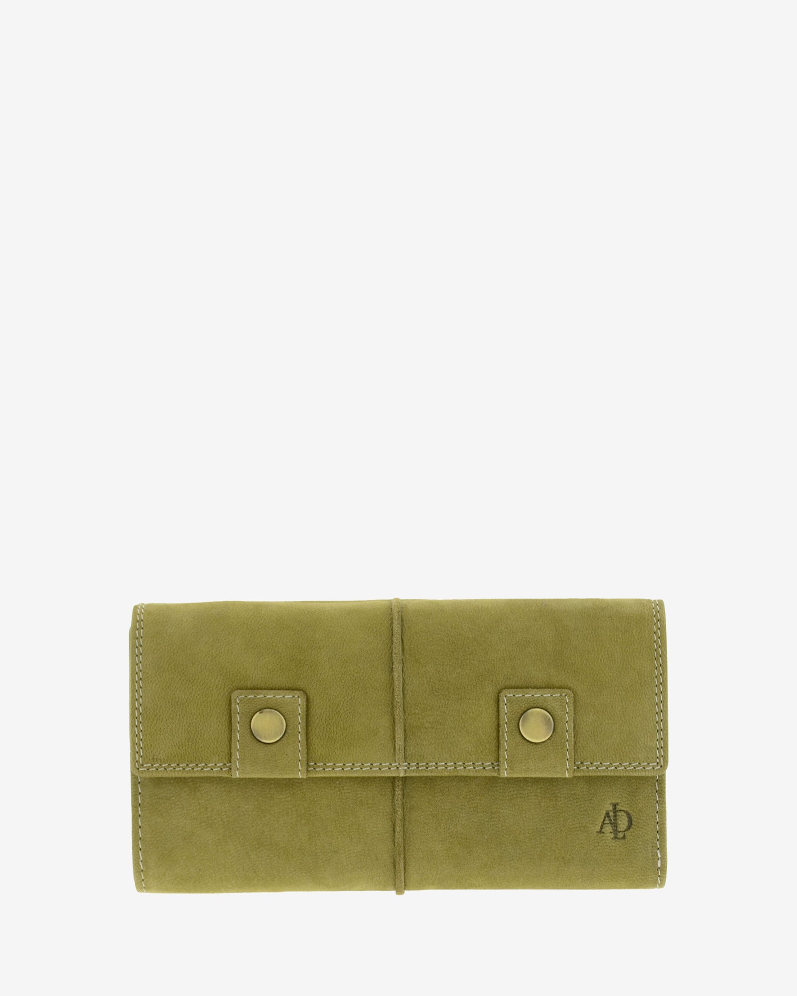 Adapell Shima 4217 portafoglio grande donna pelle oliva 19 carte