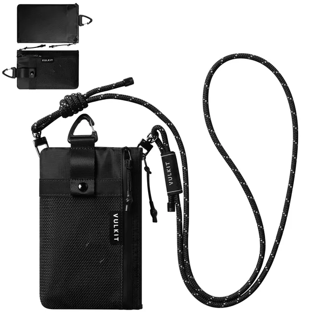 VULKIT VB112 pochette viaggio nera RFID nylon impermeabile