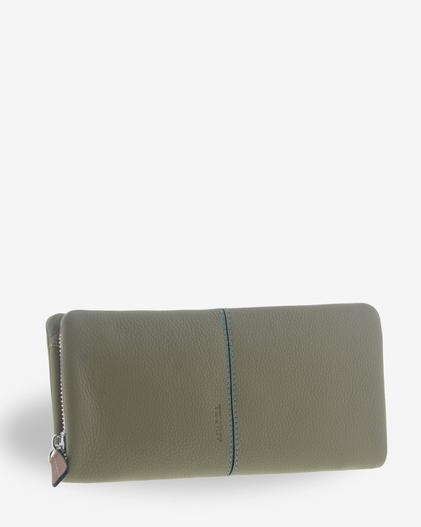 Adapell Atelier portafoglio grande donna Caramel zip RFID