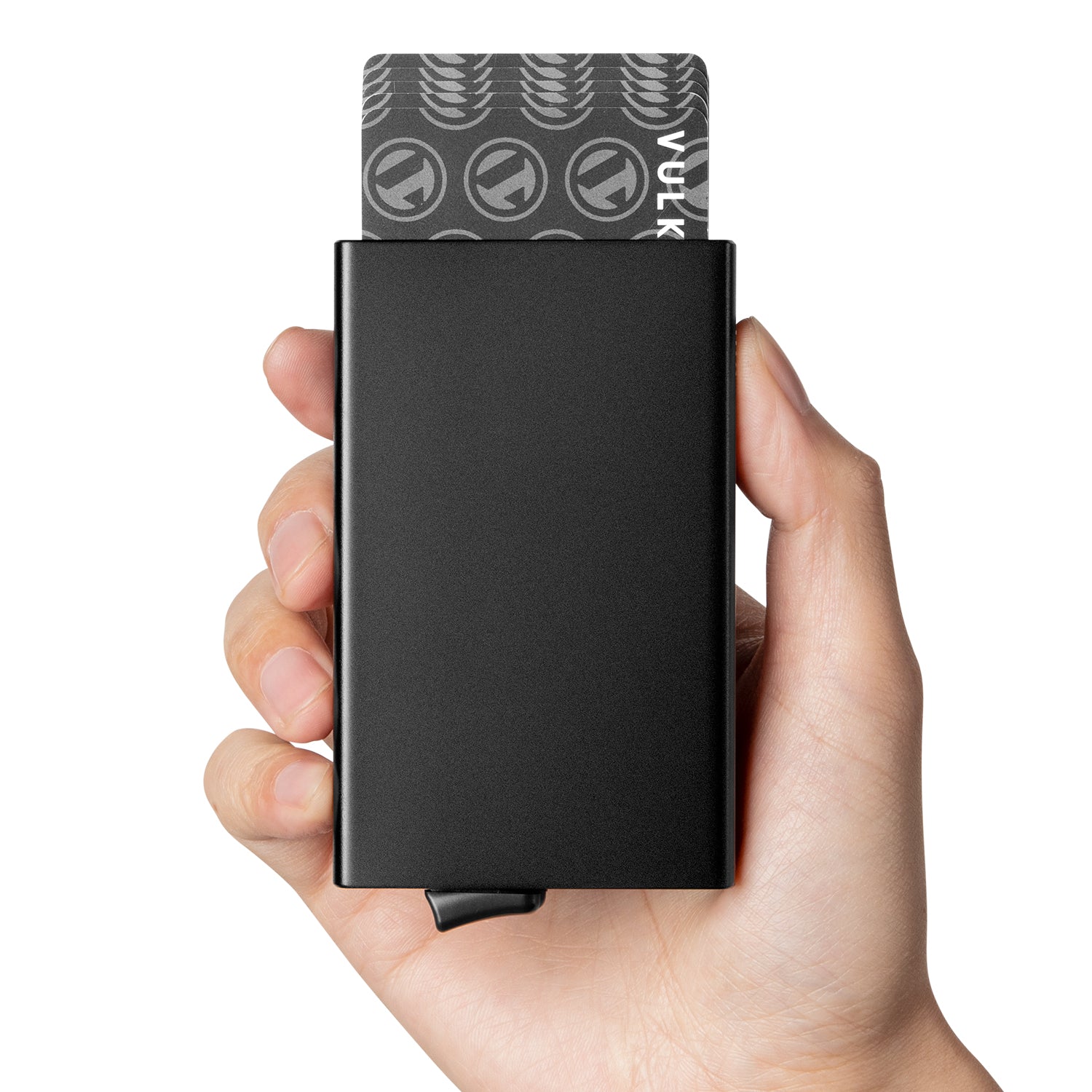 VULKIT VC102 Portacarte Alluminio Nero 10 Carte