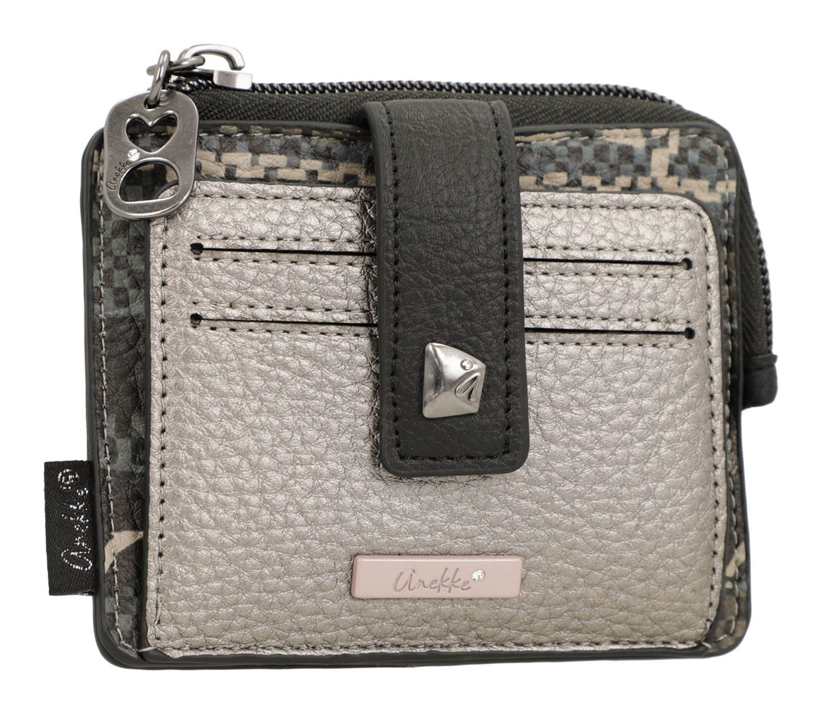 Anekke Iron Portatessere Piccolo con Zip Monete
