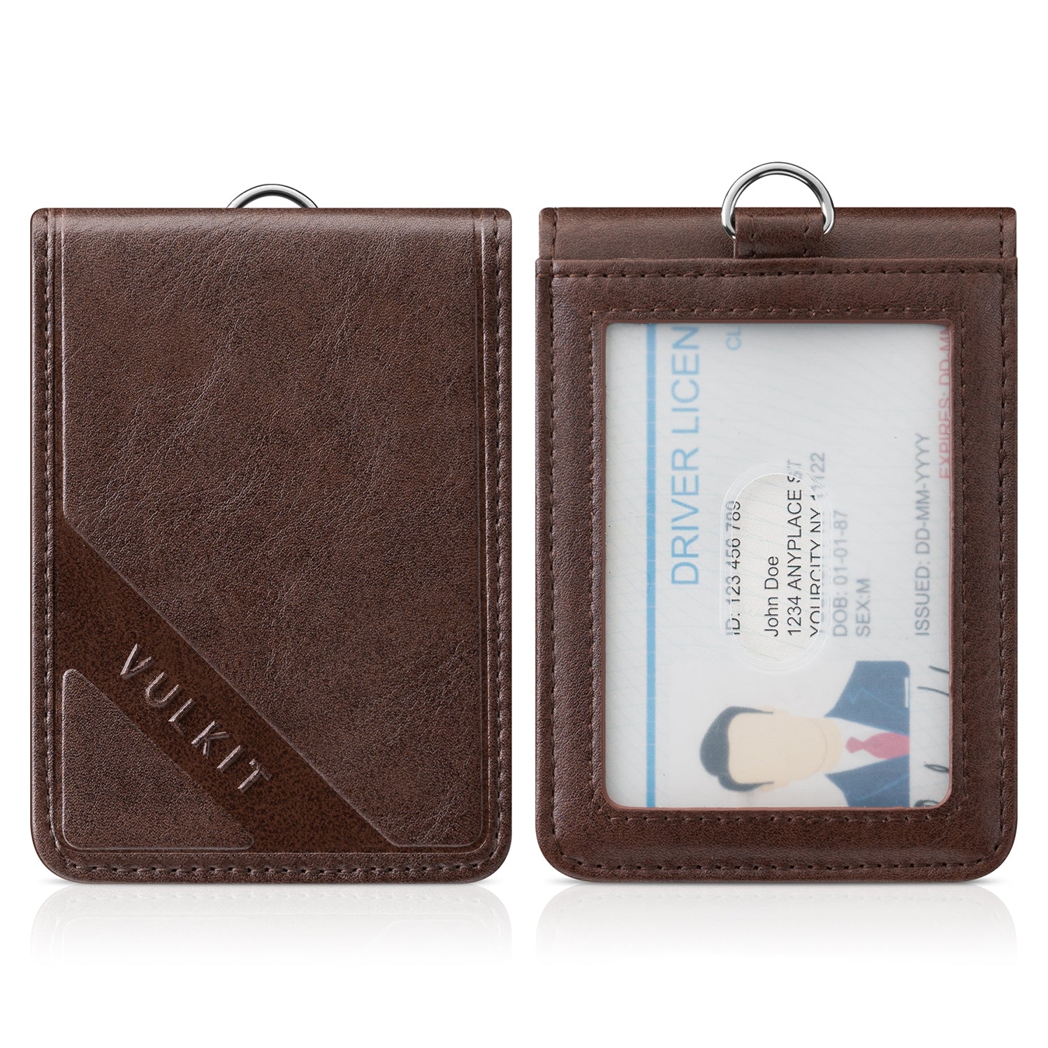 VULKIT VBH101 portacarte pelle nero 3 carte