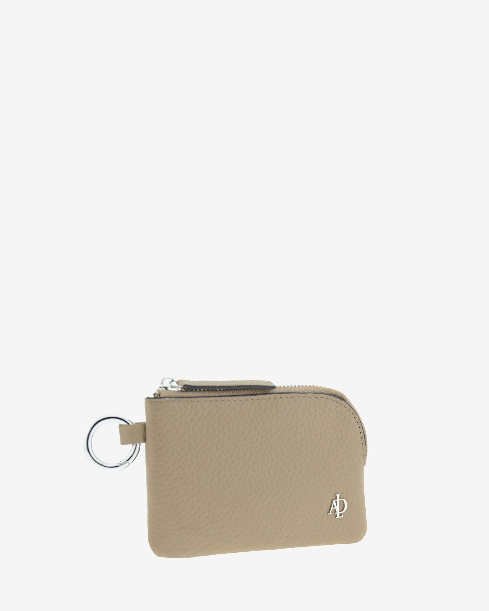Adapell Nude portamonete slim pelle topo 3 carte RFID chiavi
