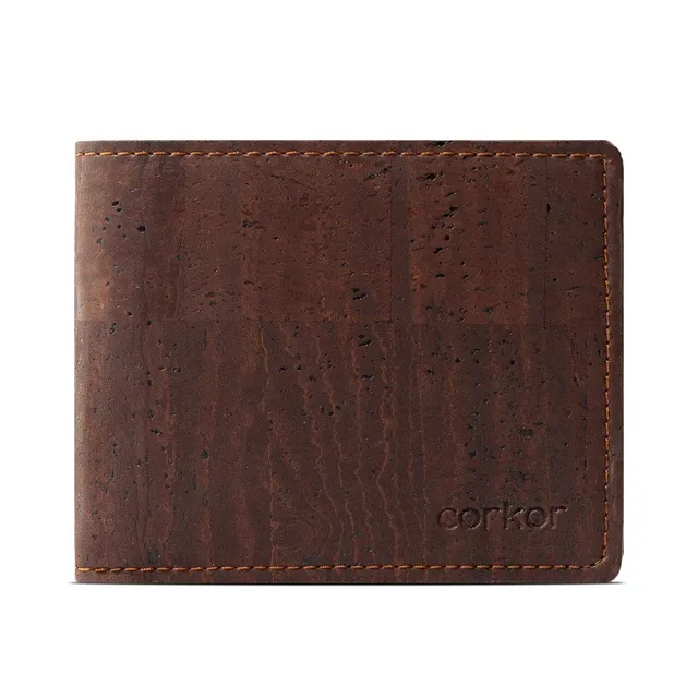 Corkor Wallets portafoglio sughero marrone chiaro RFID