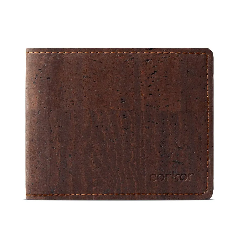 Corkor Wallets portafoglio sughero marrone chiaro RFID
