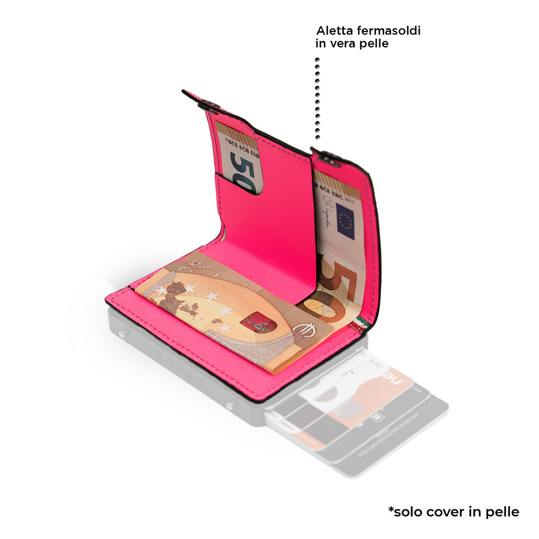 SLim Cover Pelle Be Tasck cover fucsia fluo pelle liscia