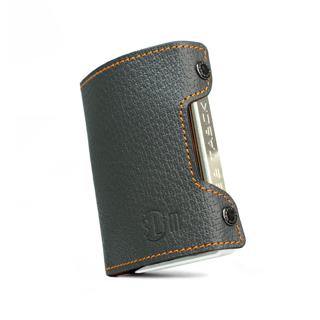 SLim Be Tasck Cinghialino Grigio Arancio portafoglio
