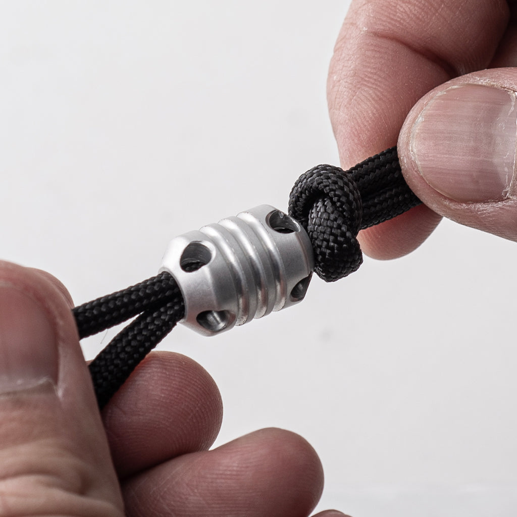 Dango Capsules EDC Bead perlina paracord argento satinato