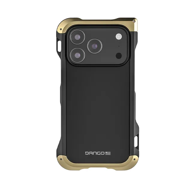 Dango Adapt Case cover iPhone 17 Pro Jet Black Champagne Gold MagSafe