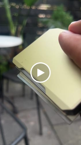 Dango SK1 Slide Kick portafoglio Champagne Gold RFID 6 carte
