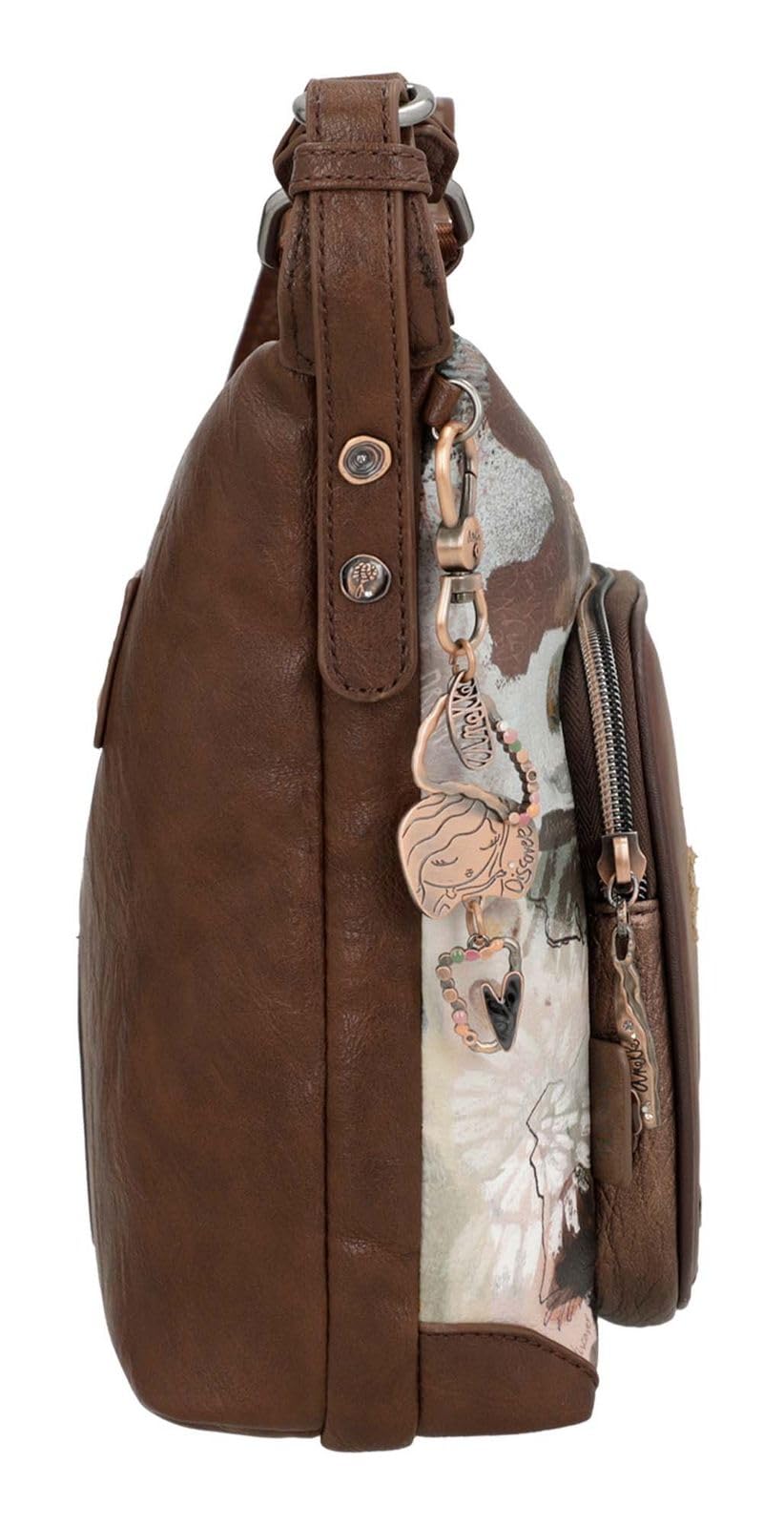 Anekke Outer borsa a tracolla grande ecopelle 27x24x10