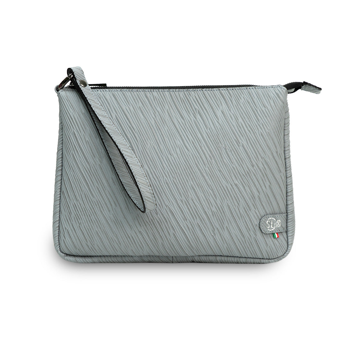 SLim Pochette Max Epi Grigio Pochette Pelle Capiente