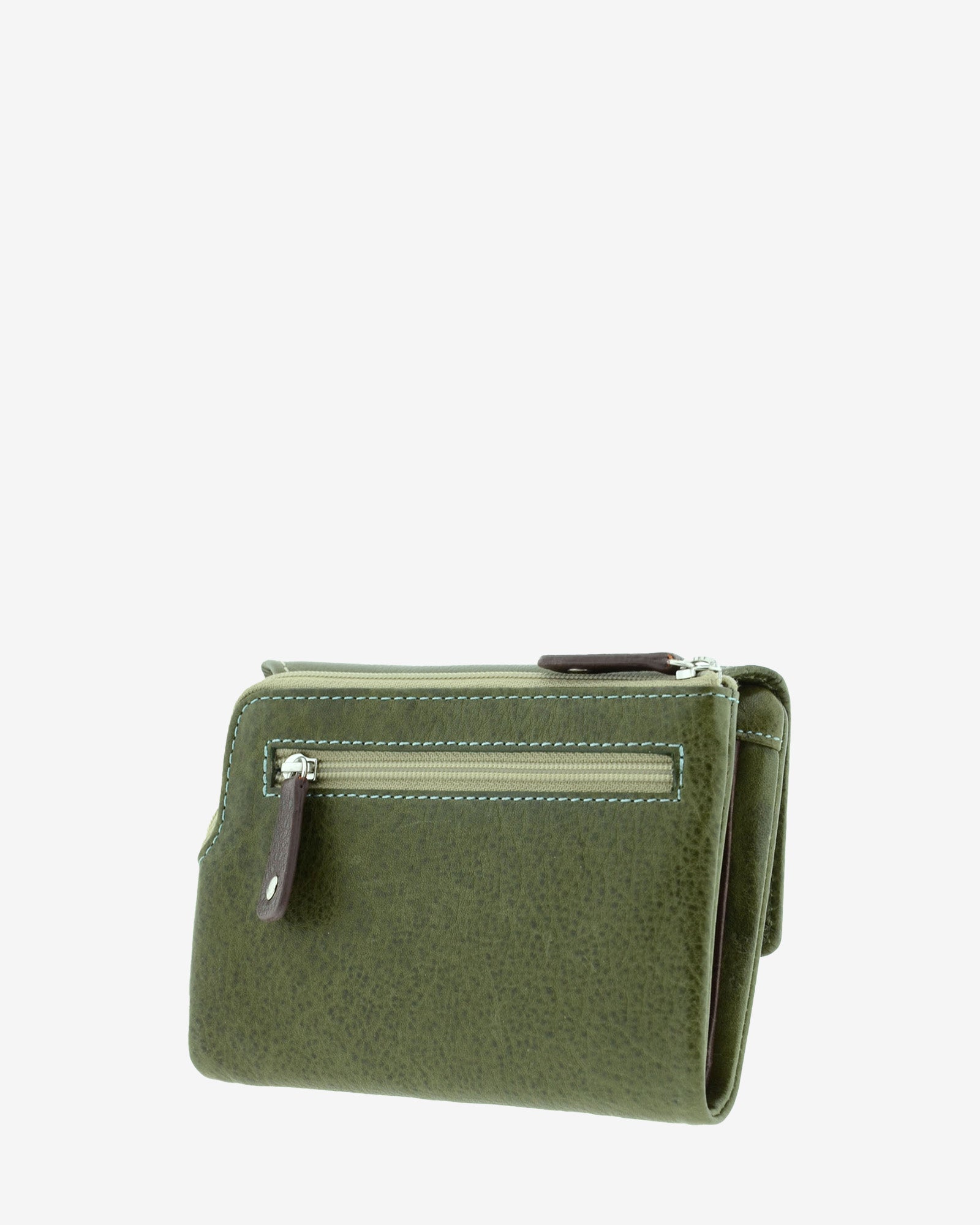Adapell Lucia 4232 portafoglio piccolo donna Verde Pino 9 carte