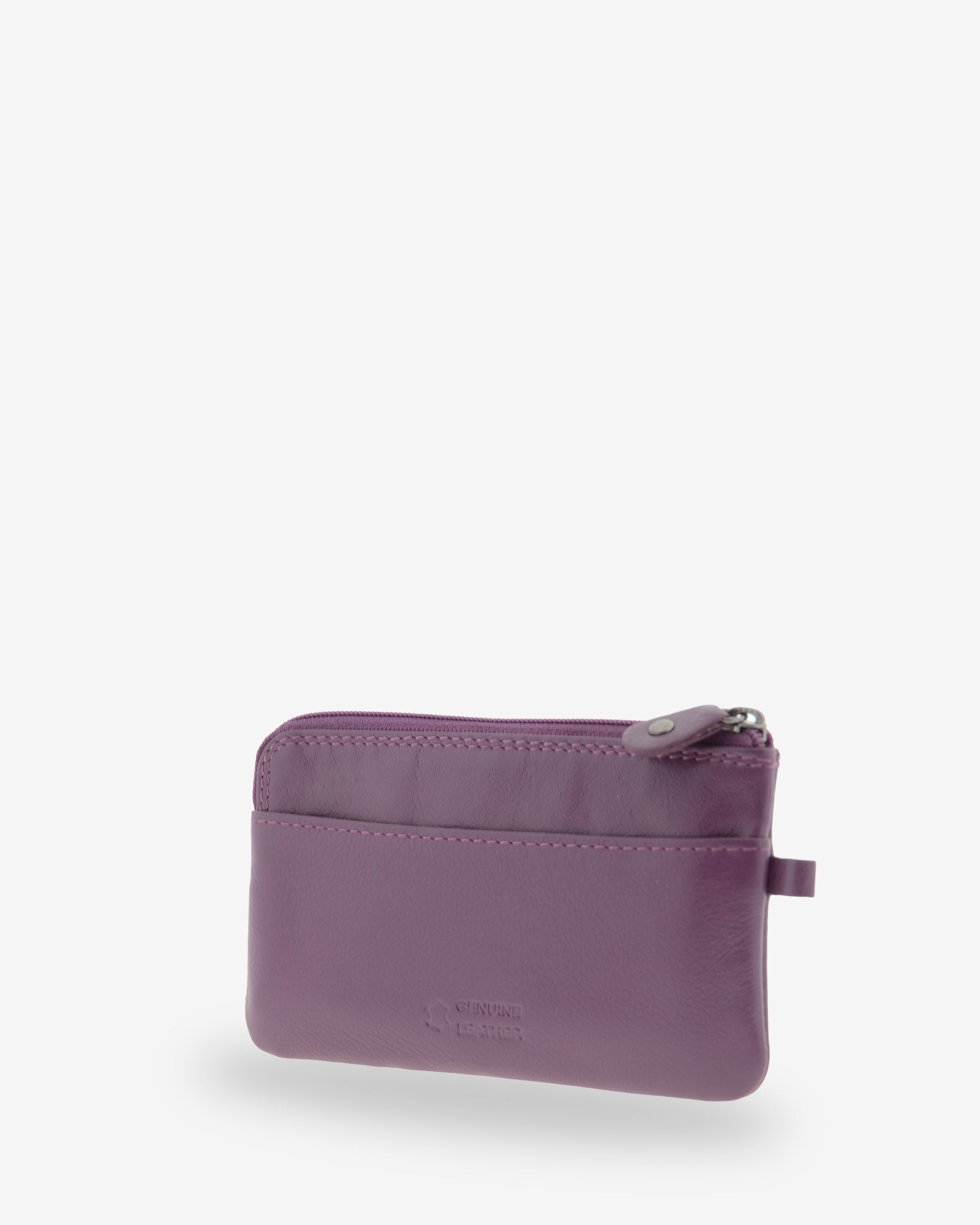 Adapell 8079 portamonete fino pelle nero doppia zip chiavi