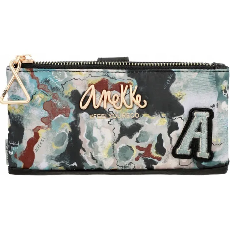 ANEKKE Nature Woods Portafoglio Donna RFID 2 Scomparti