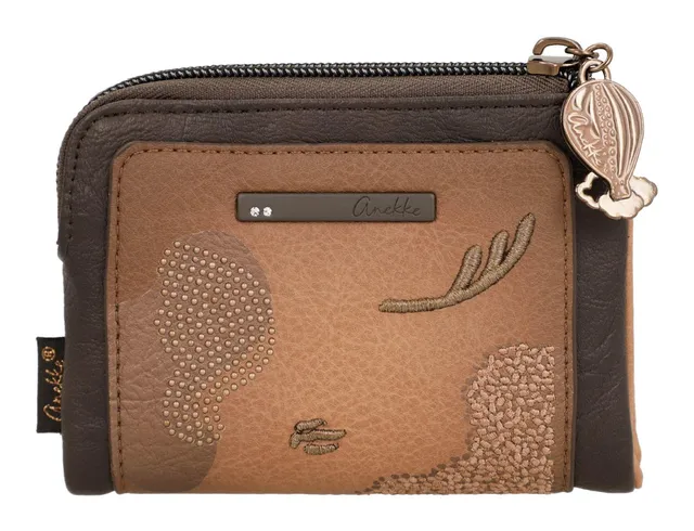 Anekke Voyage Portafoglio piccolo RFID morbido anti-RFID