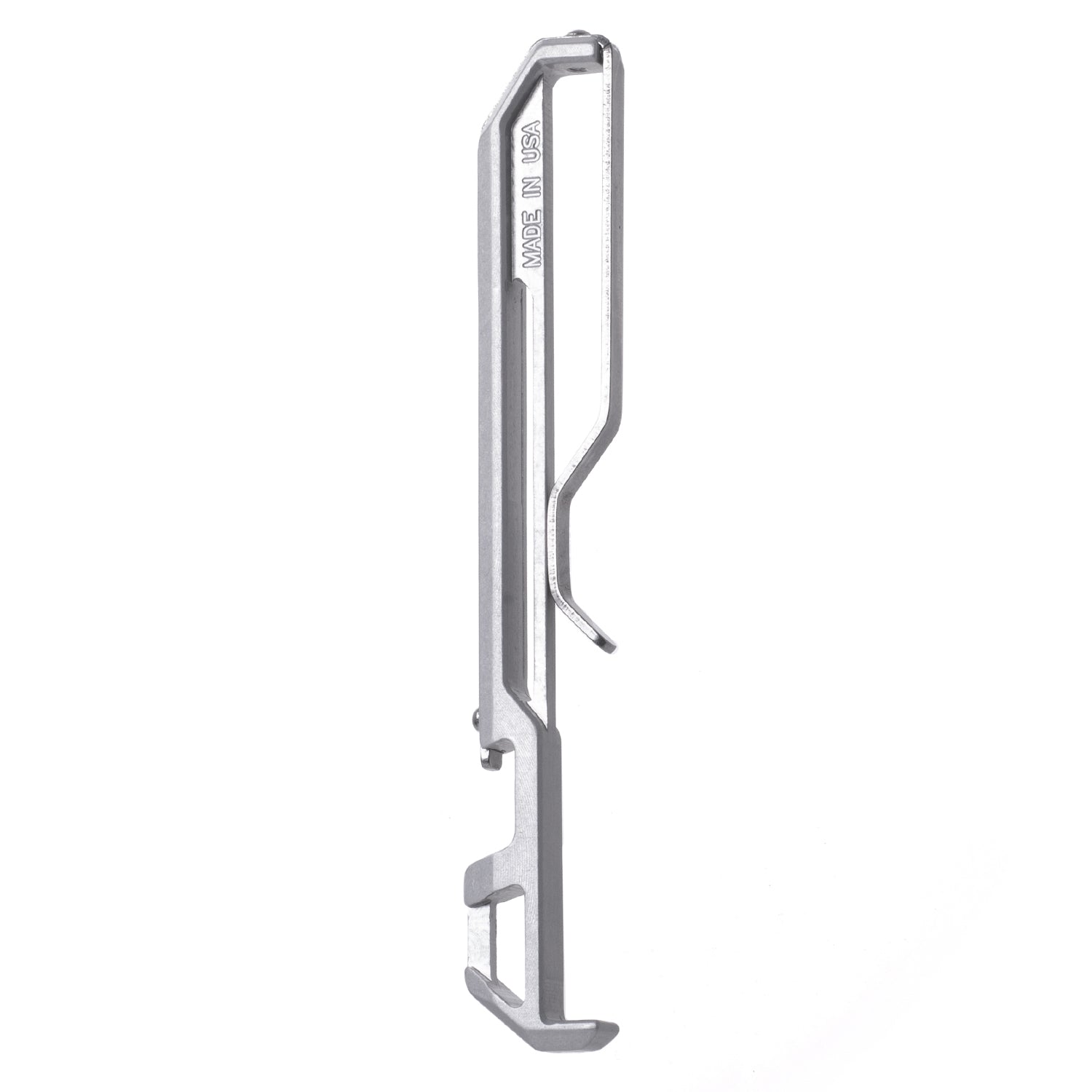 Dango Pocket Clip XL fermasoldi alluminio Satin Silver