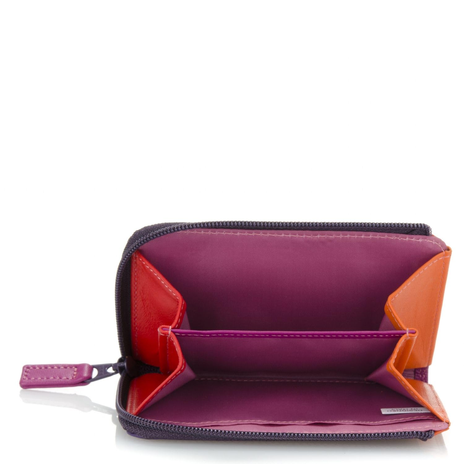Mywalit Milano portamonete pelle sangria multi zip