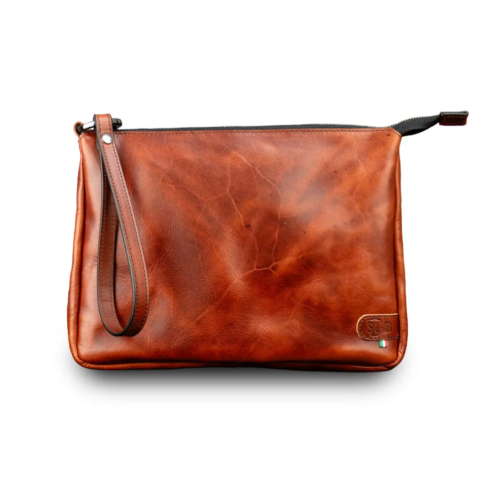 SLim Pochette Max clutch pelle crazy 25x19 cm